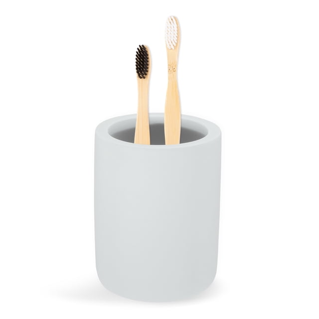 Soporte para Cepillos de Dientes de Bargains Únicos Organizador de Baño Soporte para Cepillos y Pasta de Dientes Vaso de Almacenamiento para Lavabo de Baños Gris Claro 1Pc