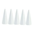 thumbnail image 3 of Abbracc 5x Craft Foam Cones Polystyrene Cones Decorations Christmas Tree Foam Tree Cones, 3 of 9