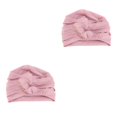 thumbnail image 3 of mmirethe Bonnet de Nuit en Coton Doux et Extensible pour la Perte de Cheveux Rose 56-58cm 2Set, 3 of 6