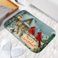 thumbnail image 6 of 1pc Christmas Scene Absorbent Non-Slip Bathroom Thickened Flannel Rug Decor,Soft,Quick Drying,Suitable For Indoor/outdoor Use,Bathrooms,Bedrooms,Kitchens,Terrace,Laundry Rooms,16"x24", 6 of 9