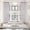 Charcoal Grey-52"W x 204"L (Pack of 1), variant on Sheer Window Curtain Panel Charcoal Grey 52"W x 216"L (Pack of 1) for High Ceiling and 2 Story Rooms