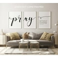 thumbnail image 3 of Pray Without Ceasing, Home Wall Art Decor, 18 x 24 Inches Set of 3 Poster Print, 3 of 4