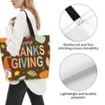 thumbnail image 3 of Fotbe Happy Thanksgiving With Gnome Bolsa Tote Estética de Lona con Estampado para Mujer - Bolsa Reutilizable de Hombro Casual para Vacaciones, Compras, Trabajo y Gimnasio, 3 of 8