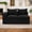 Black, variant on Hersunpl Modular Sectional Loveseat Sofa, Cloud Couch for Living Room, 2-Seater Floor Sofa with Armrest & Pillows, Corduroy Loveseat for Small Spaces, Comfy Foam Couch for Apartment Dorm