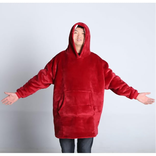 (Monopolios de estaciones independientes) Invierno más franela gruesa de terciopelo talla única para todos los amantes cuello redondo servicio a domicilio general camisón cómodo y cálido para perezoso