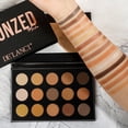 thumbnail image 2 of Nude Gold Eyeshadow Palette Natural Nude Smoky 15 Colors, Easy Blend Matte Shimmer Long Lasting Waterproof Eyeshadow Palette, 2 of 5