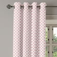 thumbnail image 2 of Ambesonne Romance Grommet Curtain, Hearts Love Antique, 50" x 96", Red Rose White, 2 of 6