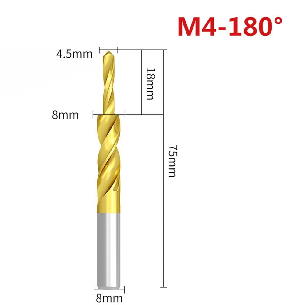 90/180 Degree M35Co Counterbore Spiral Step Drill Bit for Metal
