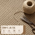 thumbnail image 4 of VUNATE Jute Door Mat Non Slip Front Door Mat 35"x59" Boho Welcome Mat Farmhouse Doormat for Entryway Laundry Indoor Floor Mat Natural Jute, 4 of 5