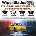 thumbnail image 2 of 2004 Dodge SX 2.0 Beam Wiper Blades Wipers w/1yr Warranty (Set of 2), 2 of 5