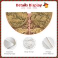 thumbnail image 3 of Rateoe World Map1 Pattern Christmas Tree Skirt with Ties , Christmas Tree Decorations, Farmhouse Christmas Decor Xmas Holiday Decorations-30", 3 of 6