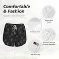 thumbnail image 4 of Gukieu Flying Dandelion Print Women's Sports Shorts with Drawstring Elastic Waistband for Running, Yoga, Fitness-Small, 4 of 7