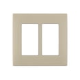 thumbnail image 1 of Placa de pared Leviton Renu REWP2-NS de dos elementos, sin tornillos, a presión, 1 of 3