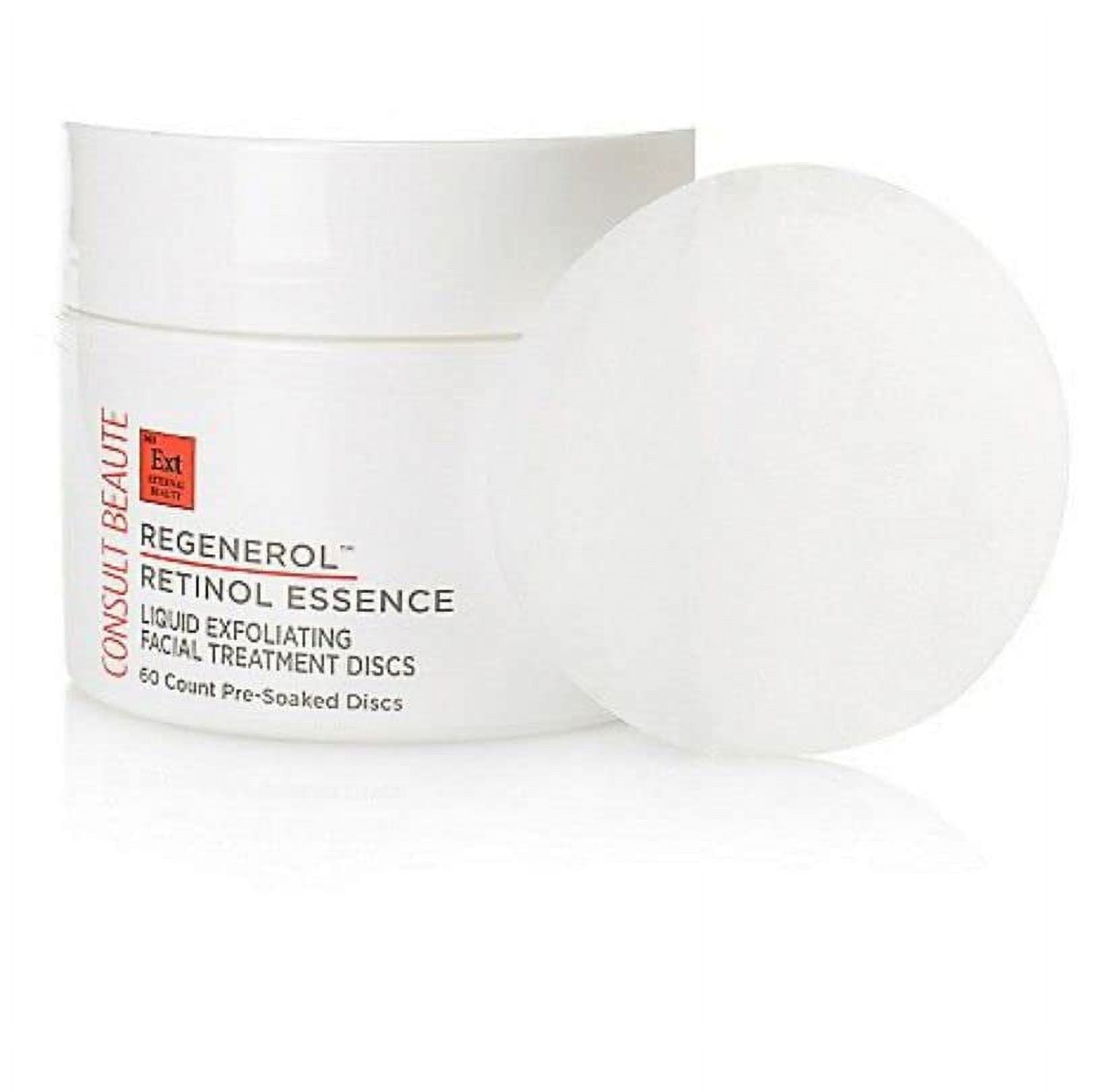 Consult Beaute Regenerol Retinol Exfoliating Treatment Pads, Facial Resurfacing for Clear, Smooth, Radiant Skin 60 Count