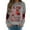 Grey, variant on Lightweight Zip Up Hoodie Women Fall Loose Fit Crew Neck Long Sleeve Bubble Cuff Drop Shoulder Graphic Leisure Ribbed Knit T Shirt Tees(White,XL)