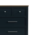 thumbnail image 6 of Furniture of America Yvara Modern 4-Drawer Vertical Dresser, Blue, 6 of 10