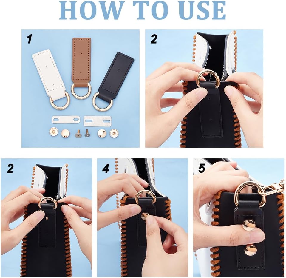 2PCS D-Ring Buckle Straps For Handbags - DIY Bag Hardware, Side Clips, Alloy Craft Accessories