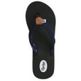 thumbnail image 3 of Floopi Womens High Heel Thong Flip Flop Wedge Sandals w/ Comfort Yoga Mat Footbed, 3 of 6