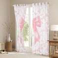 thumbnail image 3 of Manfei Girls Chic Floral Bow Black Out Curtains,Kids Teens Spring Garden Flowers Curtains Pack of 2 (42x63 Each),Microfiber Bedroom Decor, 3 of 6