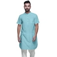 thumbnail image 1 of Atasi Kurta Imprimée pour Hommes Col Mandarin Coton Cambric Chemise Kurta Décontractée, 1 of 1