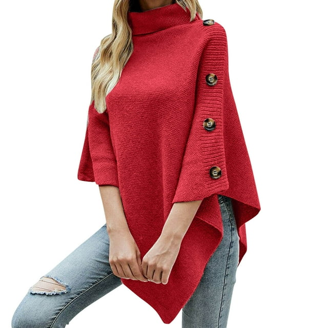 WEAIXIMIUNG Manteau Châle pour Femme à Col Montant Uni