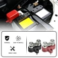 thumbnail image 2 of 4pcs Bus Bar Junction Block 5/16" M8 Dual Power Post Insulated Terminal Stud Distribution Block for Auto Car Black Red, 2 of 6