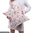 thumbnail image 5 of Ambesonne Floral Fabric by the Yard, Flower Petals Spring Pattern, 10 Yards, Pink Blue Grey and Ivory, 5 of 5