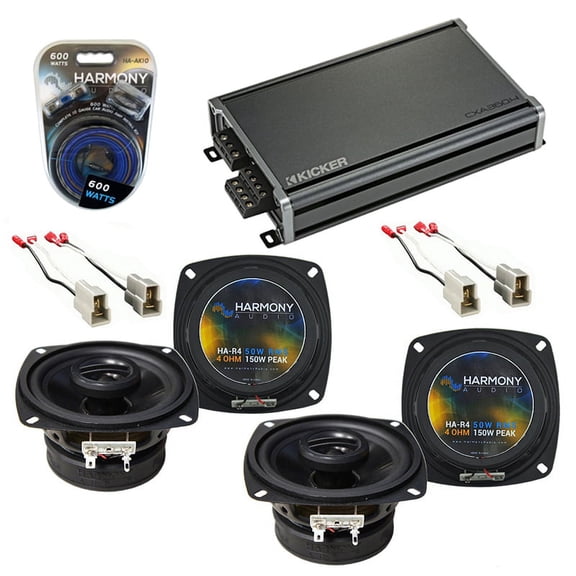 Fits Suzuki Sidekick 1992-1995 Factory Speaker Upgrade Harmony (2) R4 & CXA360.4