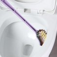 thumbnail image 3 of Hgallory Household Toilet Brushes for Home Bathroom, Toilet Brush Cleaner No Dead Corner with Long Handle & Soft Bristle, Compact Durable Cleaning Brushes Tools, 1PC, Purple, 19"x4.9"x1.4", 3 of 6