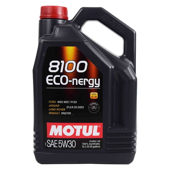 Motul 102898 8100 ECO-NERGY SAE 5W30 100% Synthetic Motor Oil 5W-30 - 5 Liters