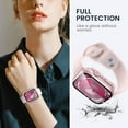 thumbnail image 5 of for Waterproof Apple Watch Screen Protector Case Series 9 8 7 41mm Accessories, iWatch Protective PC Face Cover Built-in Tempered Glass Film, Sweatproof Bumper for Women Men, 41 mm, 5 of 5