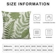 thumbnail image 5 of JRXY  Throw Pillow Cover Green Leaf Floral in Vintage Style Leaves and Herbs Boxwood Seeded Eucalyptus Fern Maidenhair Decorative Pillow Case Home Decor Square Pillowcase White, 5 of 5