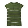 thumbnail image 3 of AherBiu Womens Sweater Tank Tops Striped Crewneck Knitted Sleeveless Going out Tops for Women, 3 of 6