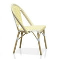thumbnail image 3 of Afuera Living Modern Aluminum Patio Chairs in Yellow (Set of 2), 3 of 6