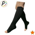 thumbnail image 2 of Presadee Open Toe 15-20 mmHg Moderate Zipper Compression Calf Circulation Leg Socks, 2 of 7