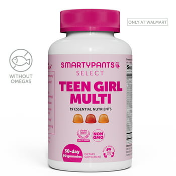 SmartyPants Select Teen Girl Multi Gummies, 90 Count