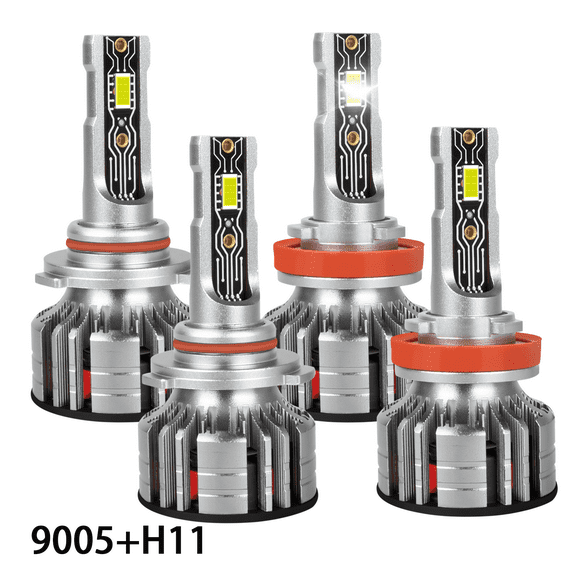 9005 H11 High/Low Beam For GMC Yukon 2015-2019 LED Headlight Light Bulbs White 4pcs