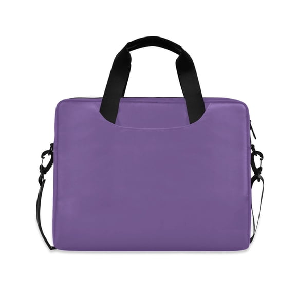 16inch Laptop Briefcase, Business Laptop Bag with Detachable Strap & Padded Compartment, Water-Resistant Polyester,Purple