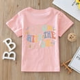 thumbnail image 7 of Otqutp Baby Fashion Tops Toddler Kids Baby Girls Short Sleeve Letter Print Shirt Mama's Mini Funny T Shirt Trendy Fashion Shirt Tee Tops, 7 of 7