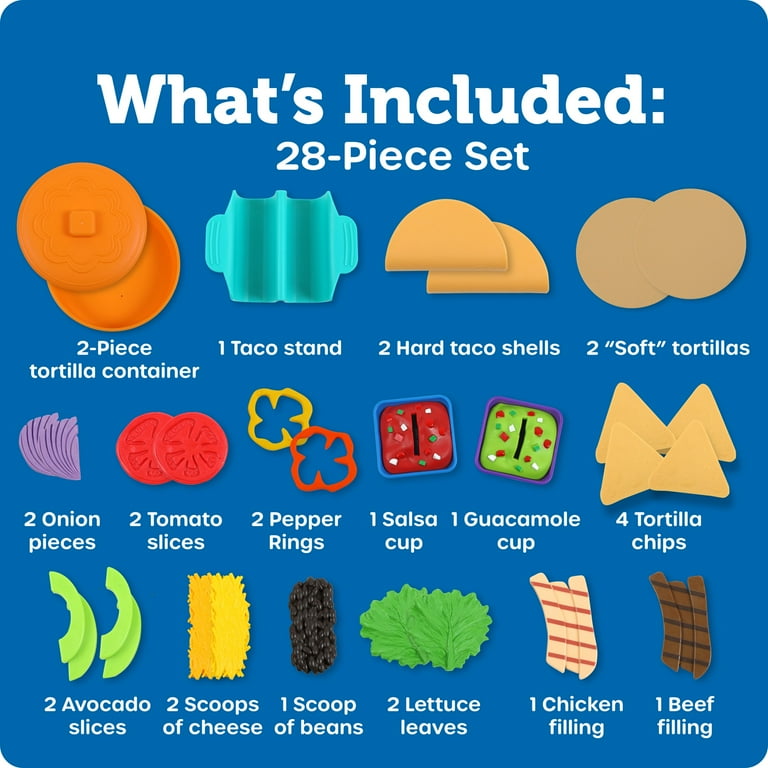 Learning Resources New Sprouts Taco Night, Play Food Set Kids