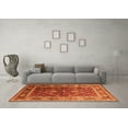 thumbnail image 3 of Ahgly Company Indoor Rectangle Oriental Orange Industrial Area Rugs, 7' x 9', 3 of 4