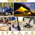 thumbnail image 2 of Power Wheels Adapter for Dewalt 20V Battery Adapter Power Wheels Battery Conversion Kit with Switch, Fuse & Wire Terminals, 12AWG Wire, Power Connector for DIY Ride On Truck, RC Car Toys and Robotics, 2 of 7