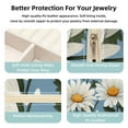 thumbnail image 3 of Daisy Decorative Square Travel Portable Jewelry Display Box - Earring Organizer, Necklace and Bracelet Storage Case for Girls and Women, 3 of 6