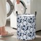 thumbnail image 5 of Fotbe Hawaiian Style Cesto de Ropa con Asas, Cesto Impermeable de Gran Capacidad, Bolsa de Lavado para Dormitorio, Cesto de Ropa con Ruedas y Asas-Medium, 5 of 6