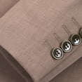 thumbnail image 4 of Beauty-Emily Men’s 3-Piece Slim Fit Suit Set – Notch Lapel Blazer, Vest & Pants in Premium Fabric for Wedding, Prom & Business, Lightweight Beige, Khaki & Olive, 4 of 12