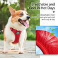 thumbnail image 4 of PoyPet Reflective Dog Harness,Soft Breathable Mesh Pet Harness Choke-Free Double Padded Vest with Adjustable Neck and Chest,Red M, 4 of 8