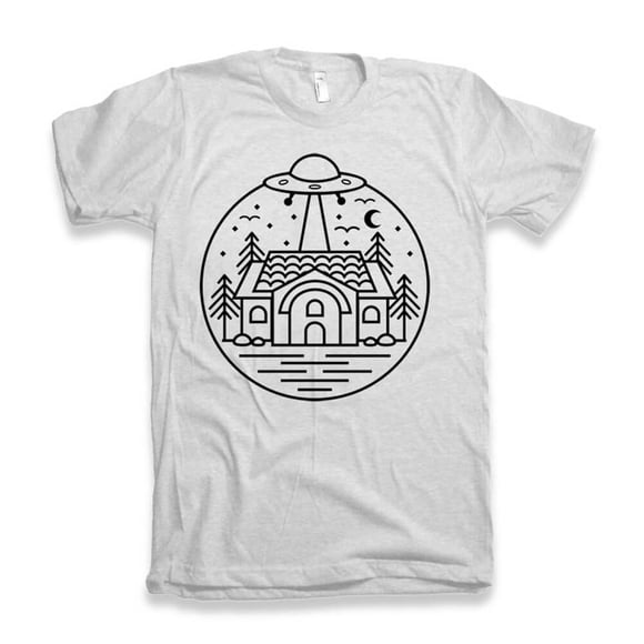 Men's Graphic T-Shirt Aliens Exists Ufo - Little Green Eco-Friendly Limited Edition Short Sleeve Tee-Shirt Vintage Birthday Gift Novelty