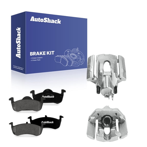 AutoShack Rear Brake Calipers   Premium Ceramic Brake Pads Replacement for 2007-2017 Ford Expedition 2007-2017 Lincoln Navigator 6-PC Kit