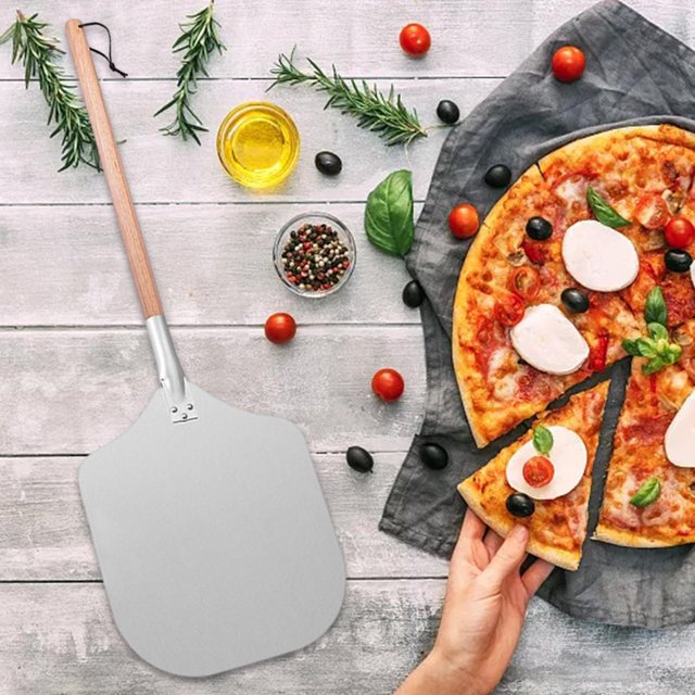 Prácticos Accesorios para Horno , Hechos en Casa Duraderos con Mango de Madera, Cáscara Plegable Desmontable, para Queso, Cocina, Hor Estilo C BLESIY Cáscara de pizza