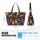 thumbnail image 4 of Fotbe Colorful Cats Bolsa de Viaje para Playa - Resistente al Agua, Bolsa Tote de Gran Capacidad y Ligera con 7 Bolsillos para Mujeres y Hombres, 4 of 7